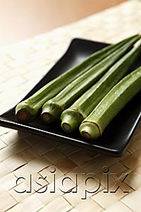 AsiaPix - Okra or lady fingers on plate