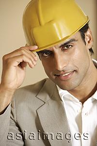 Asia Images Group - portrait of man in hard hat