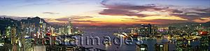 Asia Images Group - Hong Kong cityscape from Braemar Hill in the evening