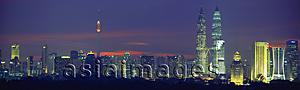 Asia Images Group - Kuala Lumpur skyline at night, Malaysia