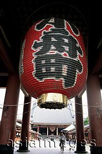 Asia Images Group - Japan,Tokyo,Gateway Lantern at Asakusa Kannon Temple