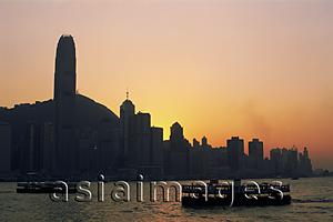 Asia Images Group - China,Hong Kong,City Skyline and Victoria Harbour at Dusk