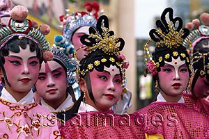 Asia Images Group - China,Hong Kong,Group of Girls Dressed in Chinese Opera Costume