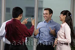 Asia Images Group - mixed race group laughing together