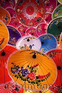Asia Images Group - Thailand,Chiang Mai,Umbrella Display at Borsang Village
