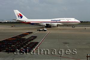 Asia Images Group - Malaysian airlines airplane preparing for take off