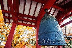 Asia Images Group - The Temple Bell at Byodoin Temple. Japan,Kyoto,Uji,