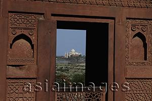 Asia Images Group - View of the Taj Mahal from the Agra Fort, India