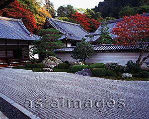 Asia Images Group - Japan, Kyoto, Nanzen-ji, dry zen garden dating to 1600