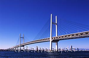 Asia Images Group - Japan, Yokohama, Yokohama bay bridge, 860 meter suspension bridge