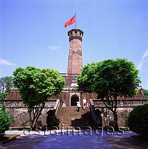 Asia Images Group - Vietnam, Hanoi, Flag tower of the Army Museum