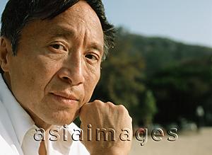Asia Images Group - Mature man outdoors, portrait
