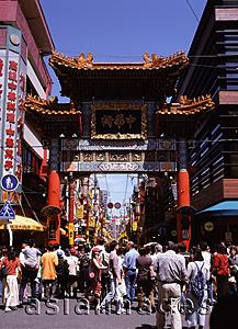 Asia Images Group - Japan, Yokohama, Chinatown, Gate at entrance