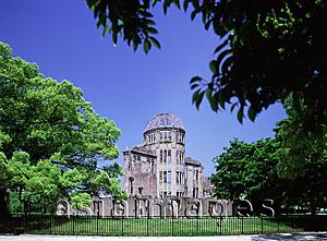 Asia Images Group - Japan, Hiroshima, Peace Memorial Park, Genbaku (Atom-Bomb dome) a UNESCO World Heritage site