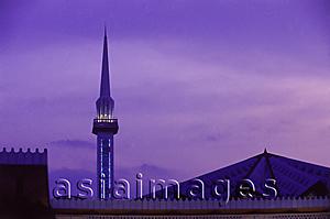 Asia Images Group - Malaysia, Sarawak, Minaret of mosque.