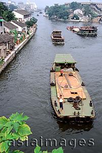 Asia Images Group -  China, Suzhou, barges on the Grand Canal