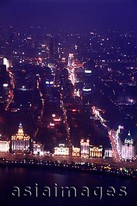 Asia Images Group - China, Shanghai, aerial view of the Bund