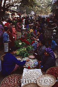 Asia Images Group - Myanmar (Burma), Sangaing, Morning market.