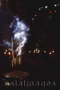 Asia Images Group - Vietnam, Ho Chi Minh city, Incense sticks inside Emperor of Jade Pagoda.