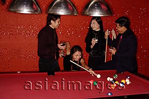 Asia Images Group - Couples playing pool
