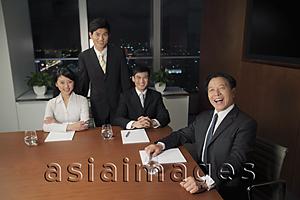 Asia Images Group - People laughing during a business meetting