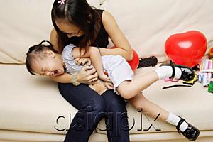 AsiaPix - Mother tickling daughter