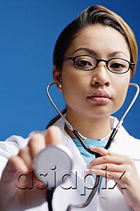 AsiaPix - Doctor using stethoscope