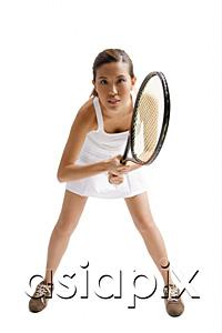 AsiaPix - Young woman with tennis racket