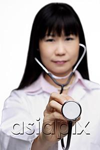 AsiaPix - Doctor with stethoscope, selective focus